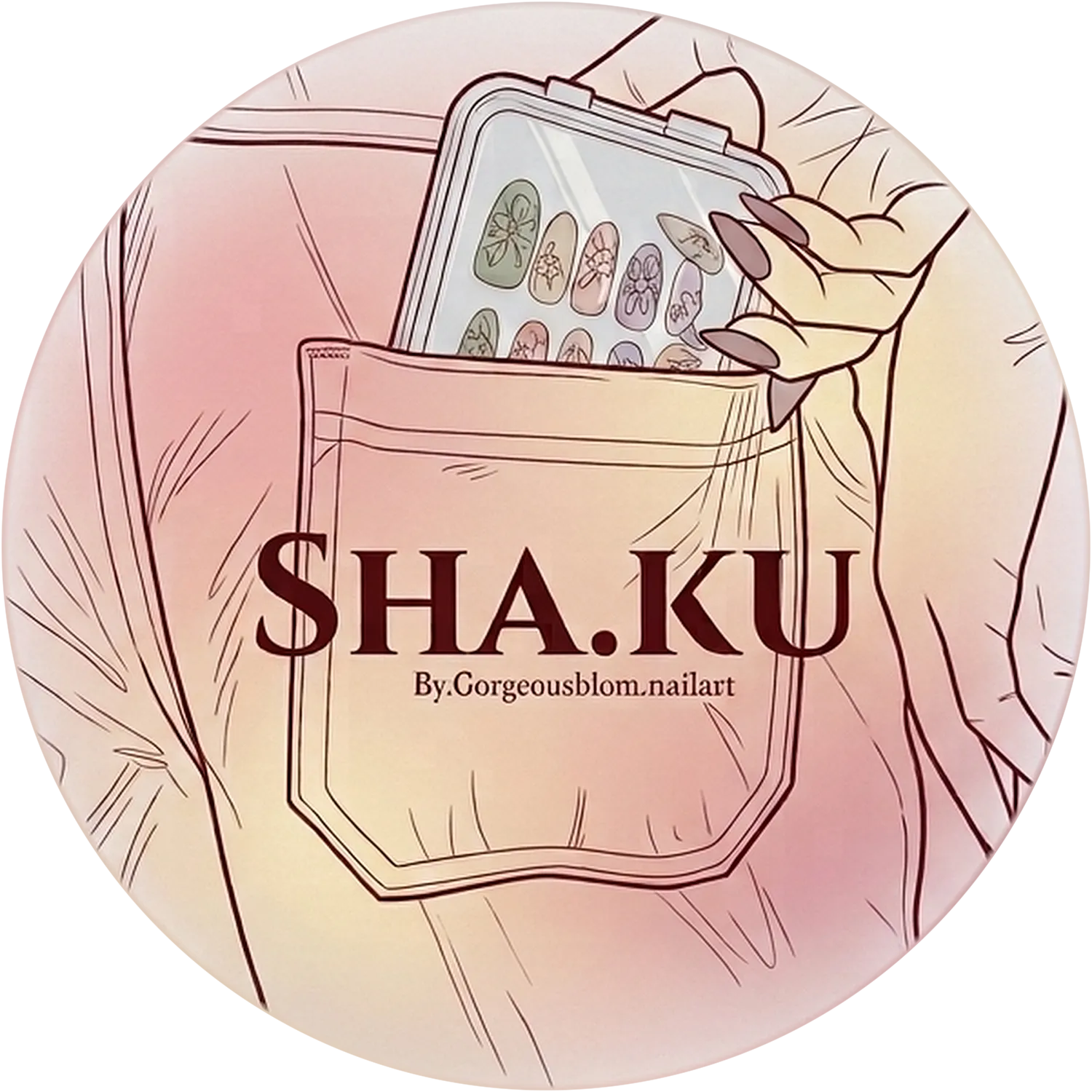 Logo SHA.KU — By.Gorgeousblom.nailart